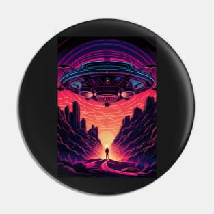 Synthwave Visitors Pin