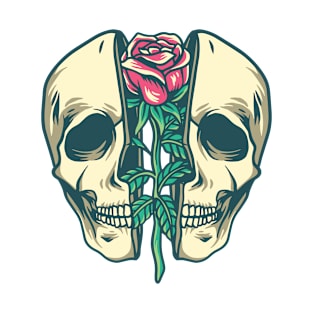 Skull and rose T-Shirt