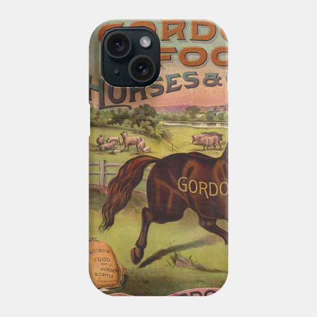 Vintage retro horse poster art Phone Case by SpaceWiz95