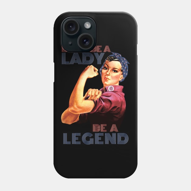 Vintage Strong Woman Phone Case by KewaleeTee