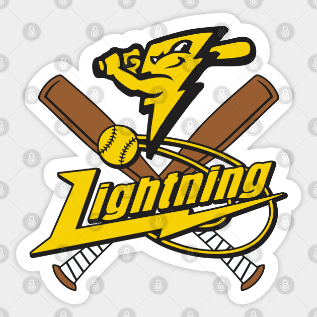 Lightning Baseball Team Logo - Lightning Baseball - Sticker | TeePublic