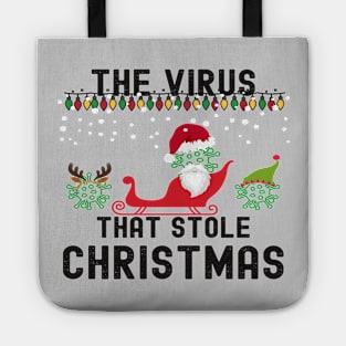 The Virus That Stole Christmas 2020 Ugly Tacky Xmas Sweater Tote