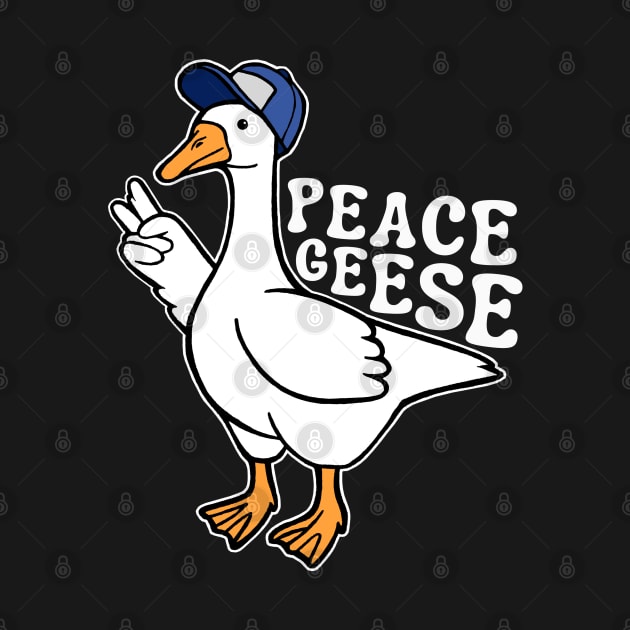 Peace Geese Silly Goose with Hat by Downtown Rose