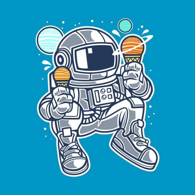 Astronaut Ice Cream Astronaut TShirt TeePublic