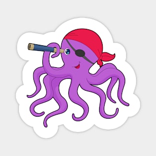 Octopus Pirate Binoculars Magnet