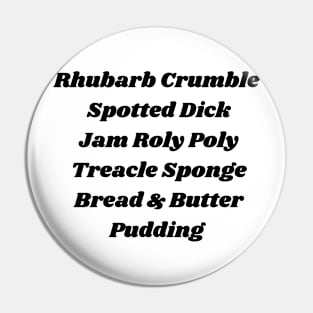 British Puddings Pin