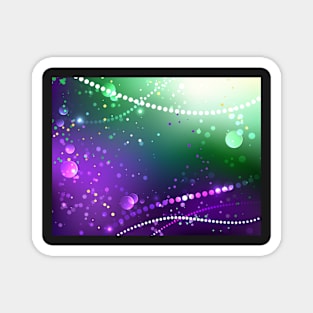 Mardi Gras Festive Purple Background Magnet