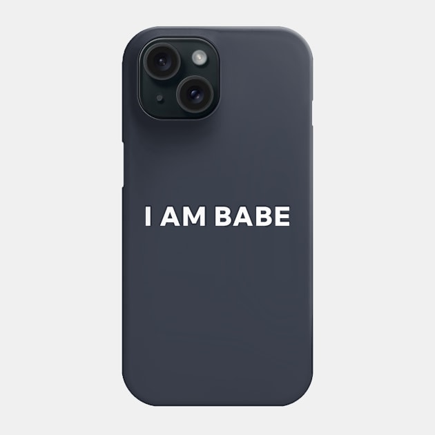 I am babe - Matching Costumes for Couples Phone Case by Aome Art