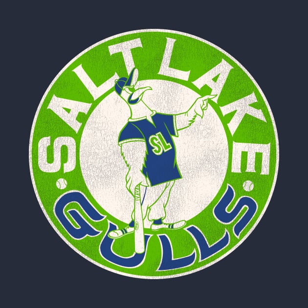 Defunct 70s Salt Lake Gulls Baseball Baseball TShirt TeePublic