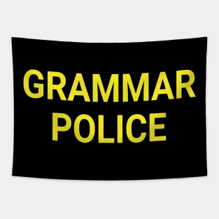 Grammar Police To Serve And Correct Funny Costume Tapestry