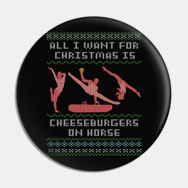 Cheeseburgers On Horse Pin by GymCastic