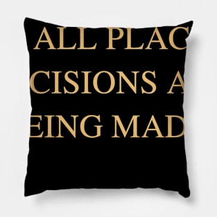 Women Belong In All Places Where Decisions Are Being Made Love Rbg Pillow