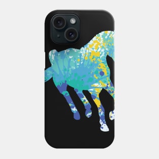 Cool horse horses colorful animal TShirt Phone Case