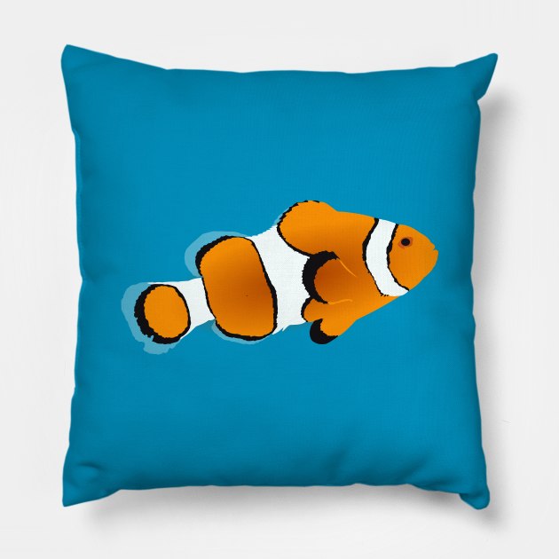 Clownfish Ocellaris Pillow by stargatedalek