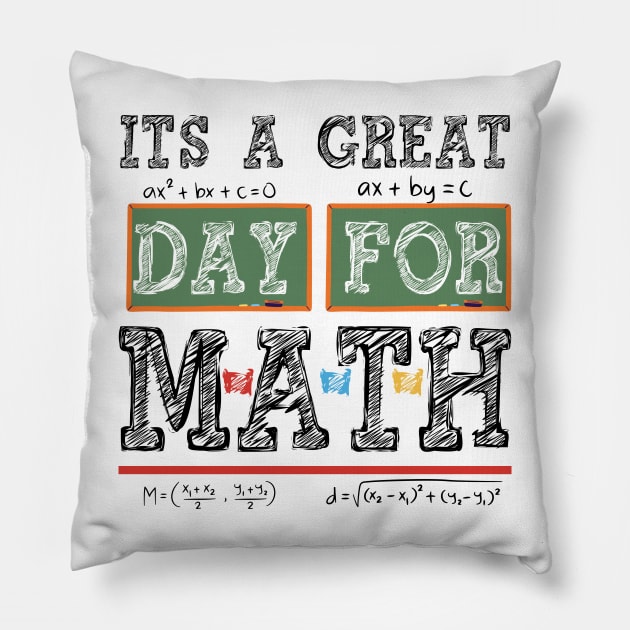 Math Teacher Pillow by Xtian Dela ✅