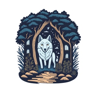 Forest Cottage Wolf T-Shirt