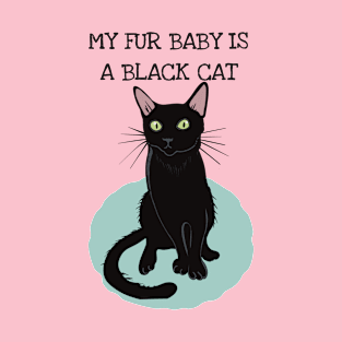 My Fur Baby is a Black Cat T-Shirt
