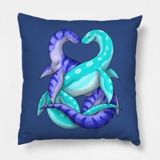 Aquatic Nuzzles: Blue Pillow