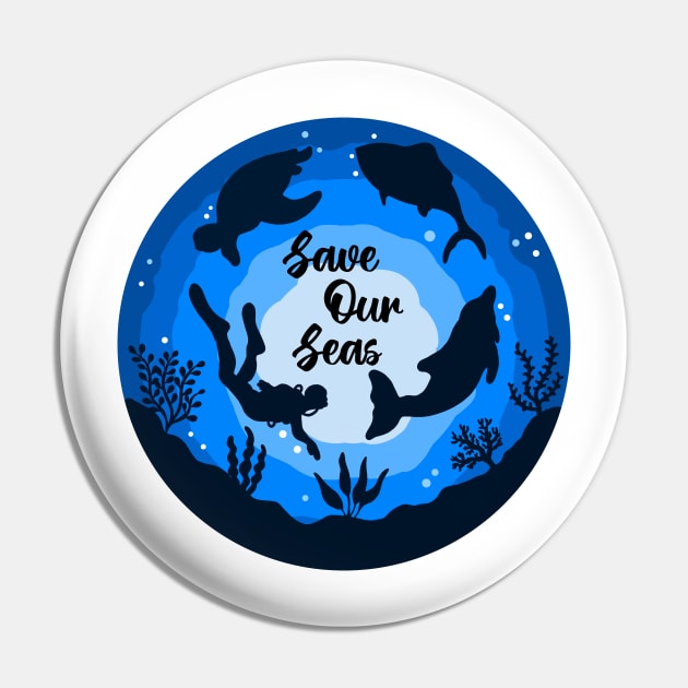 Save Our Seas Pin by Tebscooler