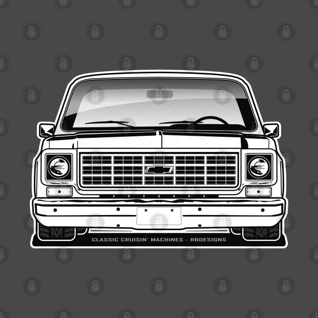 1977-1978 Squarebody Chevrolet C10 Blazer Suburban BW by RBDesigns