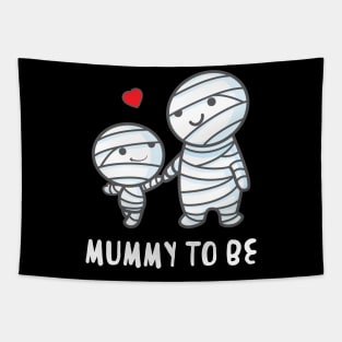 Mummy To Be' Funny Halloween Tapestry