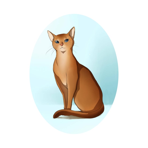 Abyssinian Cat T Shirt by Pam069