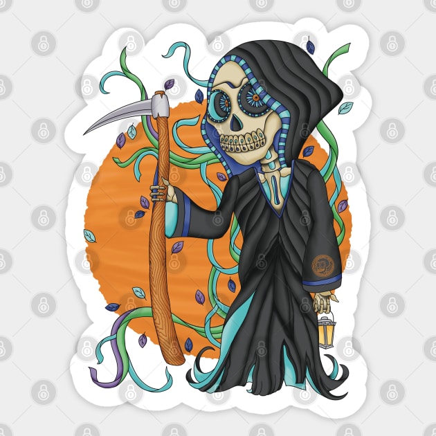 reaper death halloween gift shirt' Sticker