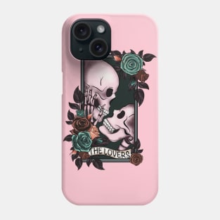 Skeleton Love with  Roses Phone Case