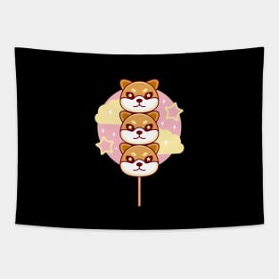 Shiba Inu Dango Kawaii Tapestry