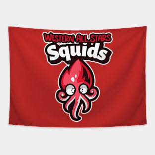 Western All Stars Squids Logo Tapestry