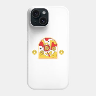 Currituck Beach, NC Summertime Vacationing 70s Flowers Phone Case