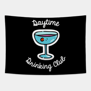 Daytime Drinking Club Daydrinking Cocktail Bartender Retro Tapestry