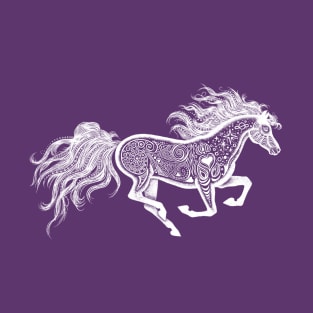 White_Horse_Fantasy T-Shirt