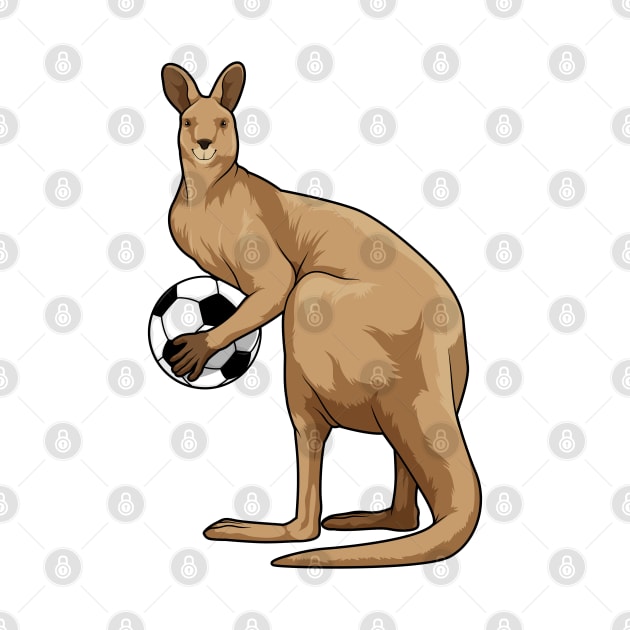 Kangaroo at Soccer Sports by Markus Schnabel