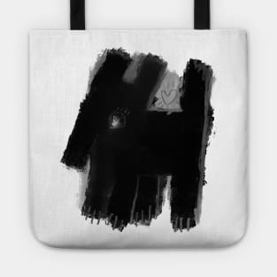 black dog Tote