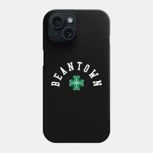 Boston Beantown Clover Basketball Fan T-Shirt: Show Your Pride for Boston & Hoops Phone Case