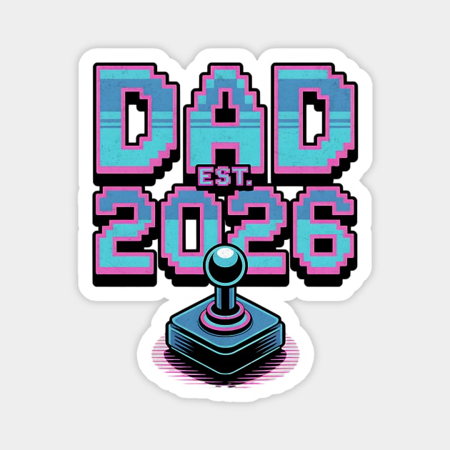Gamer Dad Leveling Up – Est. 2026 Magnet by Designed By Marty