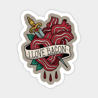 I Love Bacon Magnet