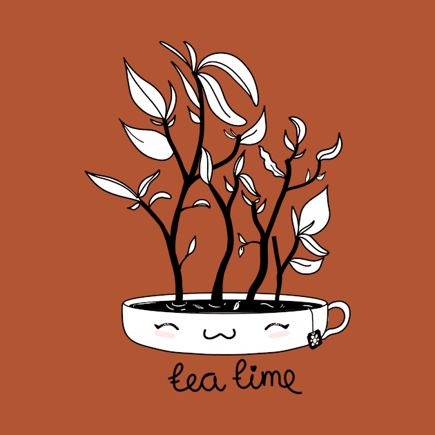 Tea Time Plant by moonlitdoodl