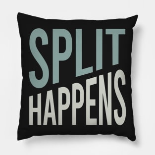 Funny Bowling Pun Split Happens Pillow