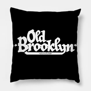 Old Brooklyn White Pillow