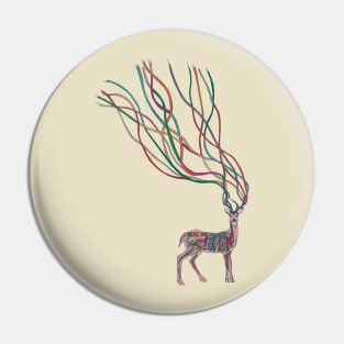 Deer Ribbons Pin