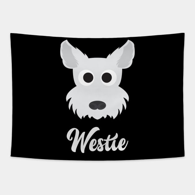 Westie - West Highland White Terrier Tapestry by DoggyStyles