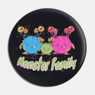 Monster Family Pin