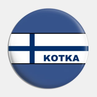 Kotka City in Finnish Flag Pin