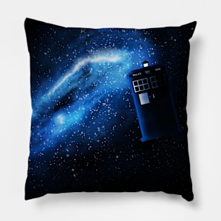 Blue TARDIS Pillow