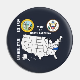 State of North Carolina Pin