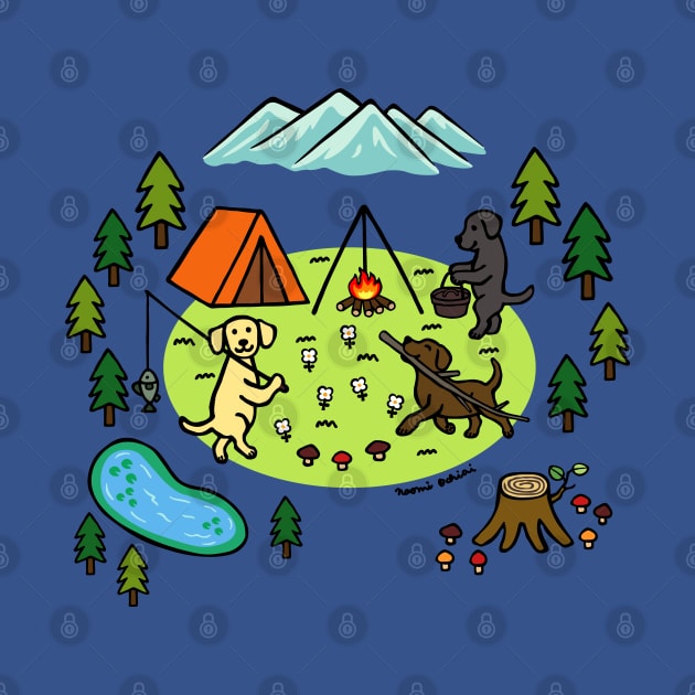 Happy Labrador Camping by HappyLabradors