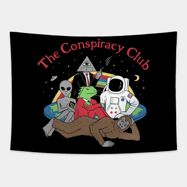 The Conspiracy Club Tapestry by Grant_Shepley