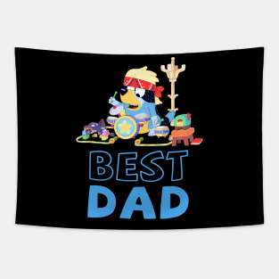 Bluey Best Dad Matching Family Tapestry